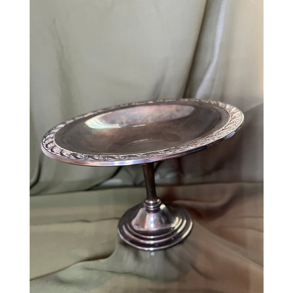 Wm Rogers Silverplate Candy Dish 2040 7.25"
